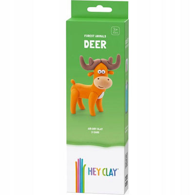 Zabawka HEY CLAY FOREST ANIMALS DEER 3 TUBKI - kolekcjonerska premium zabawki Aseo dla dzieci
