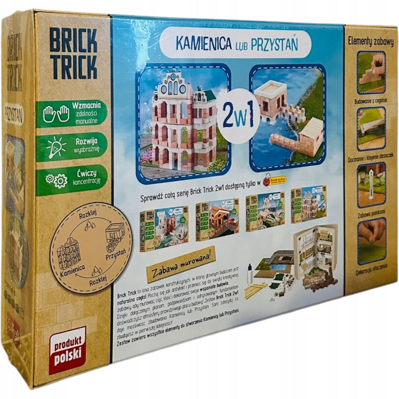 BRICK TRICK 2W1 KAMIENICA LUB PRZYSTAŃ B - widok 2 opakowania szczegoly zabawka kolekcja