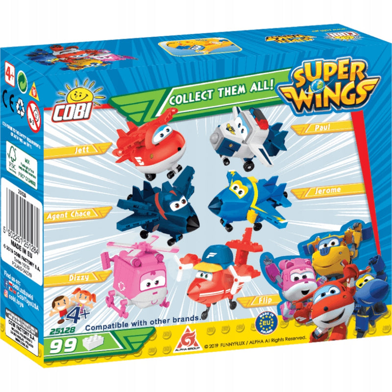 COBI SUPER WINGS SAMOLOT DONNIE ŚRUBEK 2 - widok 4 opakowania szczegoly zabawka kolekcja