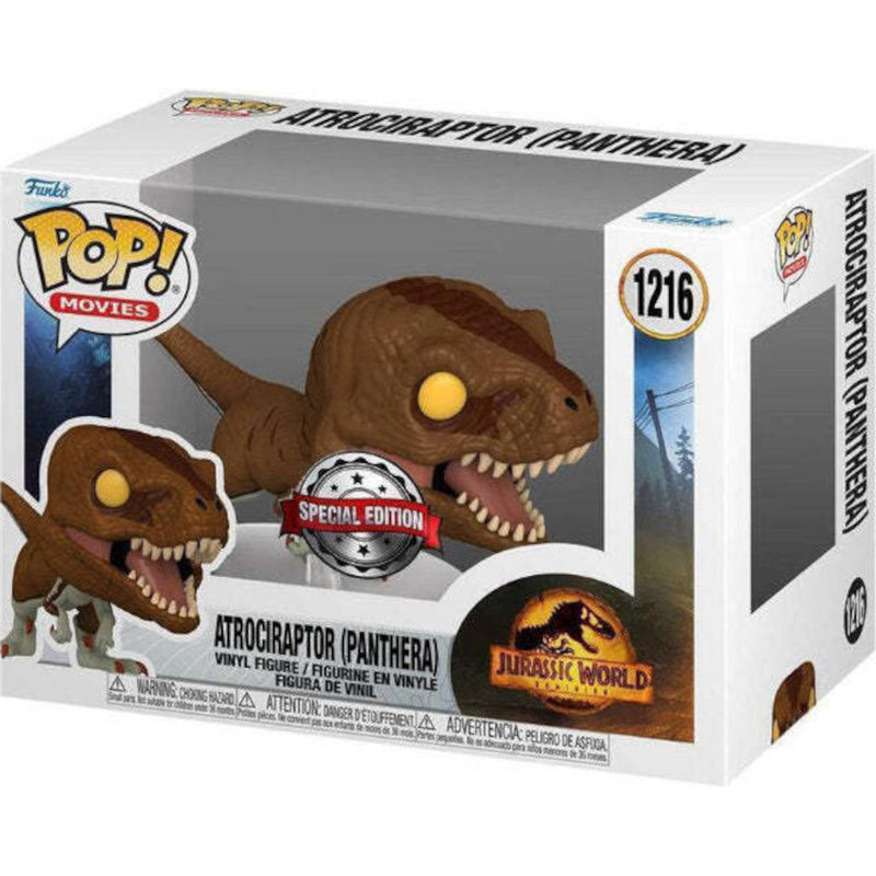 Figurka Funko POP MOVIES JURASSIC WORLD DOMINION ATROCIRAPTOR ( - kolekcjonerska premium dla fanow kolekcjoner