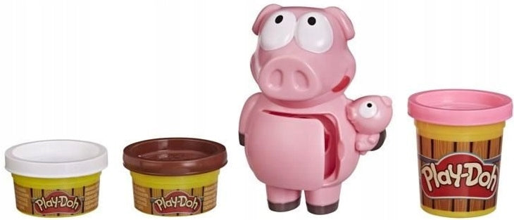 PLAY-DOH FARMA CIASTOLINA ZESTAW ŚWINKI  - widok 2 opakowania szczegoly zabawka kolekcja