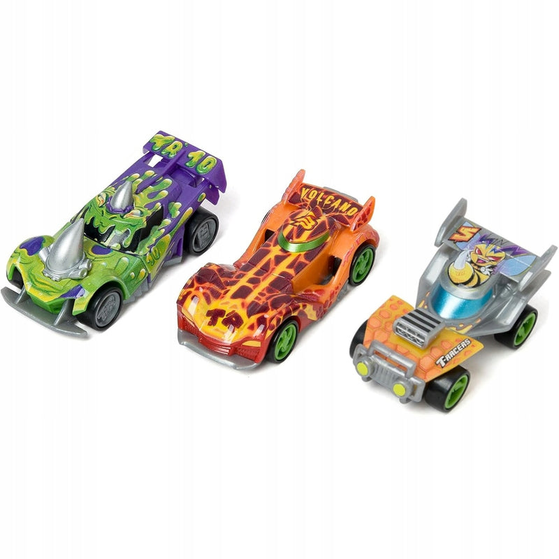 T-RACERS 2.0 MIX 'N RACE 3-PAK MAGMAX 13 - widok 3 opakowania szczegoly zabawka kolekcja