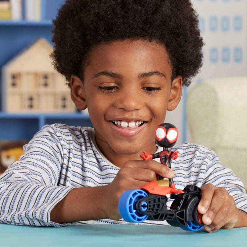 SPIDEY I SUPER KUMPLE MARVEL MOTOCYKL +  - widok 2 opakowania Hasbro szczegoly kolekcja
