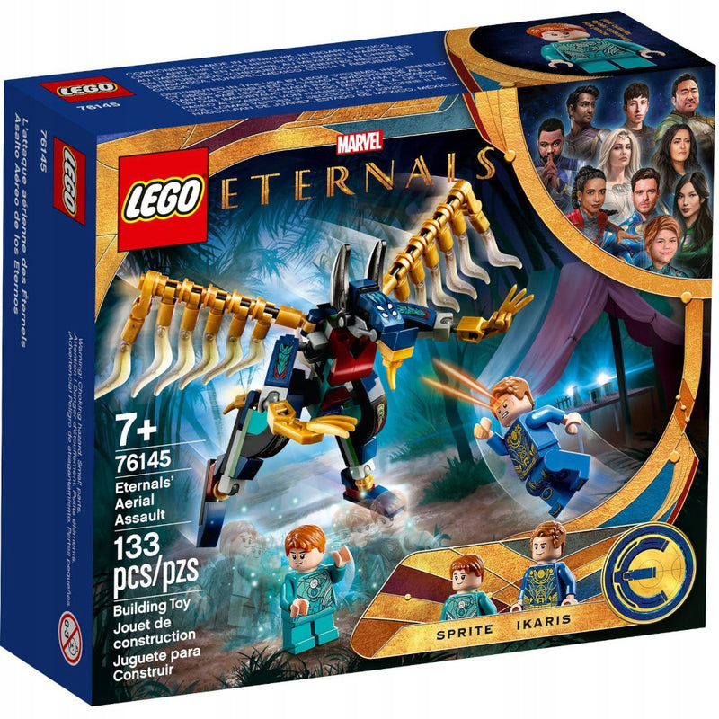 Zabawka LEGO MARVEL ETERNALS - ATAK POWIETRZNY 76145 - kolekcjonerska premium zabawki Aseo dla dzieci