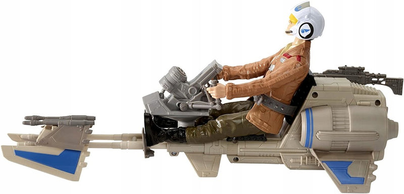 STAR WARS ZESTAW SPEEDER BIKE + POE DAME - widok 5 opakowania szczegoly zabawka kolekcja