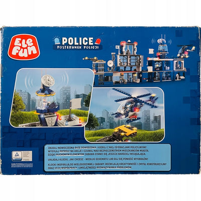KLOCKI ELEFUN XXL POLICE POSTERUNEK POLI - widok 2 opakowania szczegoly zabawka kolekcja