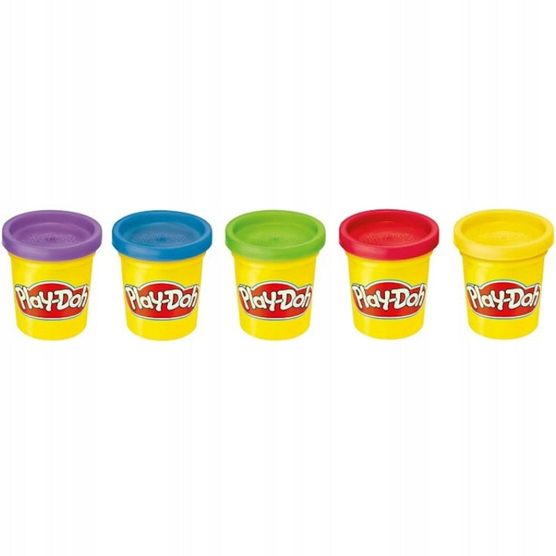 PLAY-DOH CIASTOLINA ZESTAW KOLOROWYCH TU - widok 3 opakowania szczegoly zabawka kolekcja