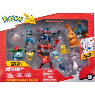 Zabawka POKEMON ZESTAW 10-PAK MEWTWO CHARIZARD INCINEROAR  - kolekcjonerska Jazwares premium dla dzieci fanow