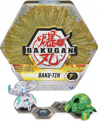 Zabawka BAKUGAN BAKU-TIN ZŁOTY POJEMNIK METALOWE PUDEŁKO - kolekcjonerska premium zabawki Aseo dla dzieci