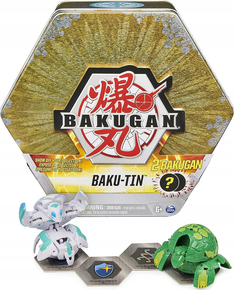 Zabawka BAKUGAN BAKU-TIN ZŁOTY POJEMNIK METALOWE PUDEŁKO - kolekcjonerska premium zabawki Aseo dla dzieci