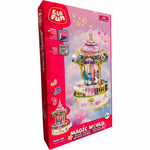 Zabawka KLOCKI ELEFUN MAGIC WORLD MUSICAL CAROUSEL MUSIC B - kolekcjonerska premium zabawki Aseo dla dzieci