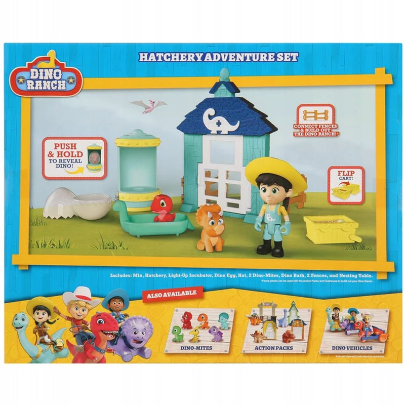 DINO RANCH WYLĘGARNIA DINO-MITE + FIGURK - widok 4 opakowania szczegoly zabawka kolekcja