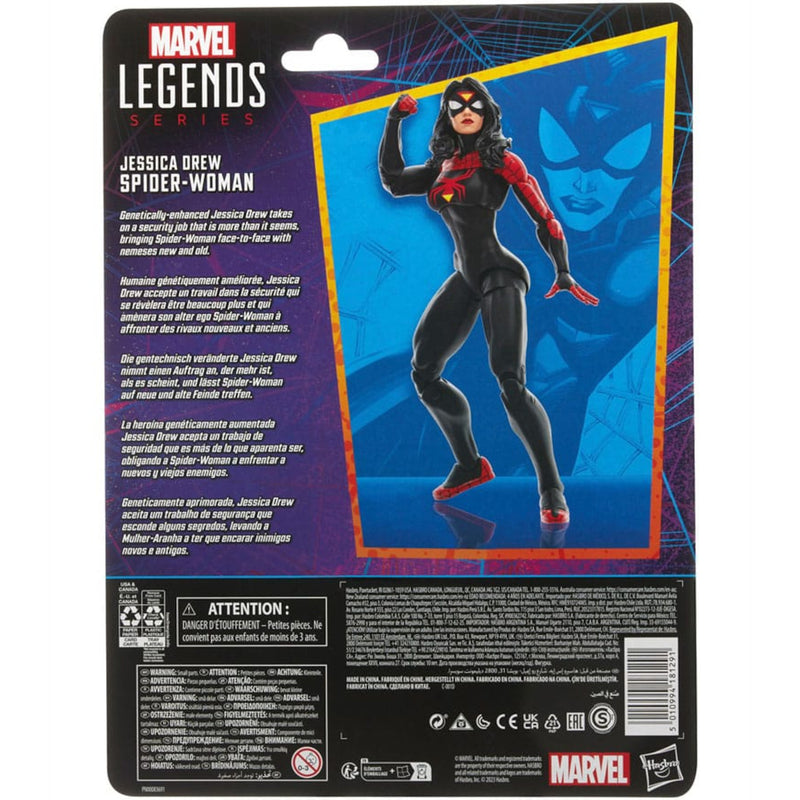 MARVEL LEGENDS  RUCHOMA SPIDER-MAN JESSI - widok 2 opakowania Hasbro szczegoly kolekcja