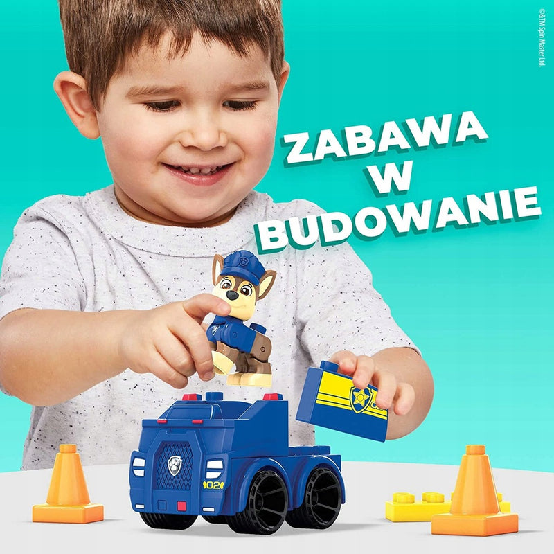 MEGA BLOKS PSI PATROL RADIOWÓZ PATROLOWY - widok 6 opakowania szczegoly zabawka kolekcja