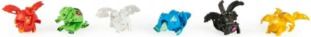 BAKUGAN EVOLUTIONS 6-PAK DRAGONOID NILLI - widok 3 opakowania szczegoly zabawka kolekcja