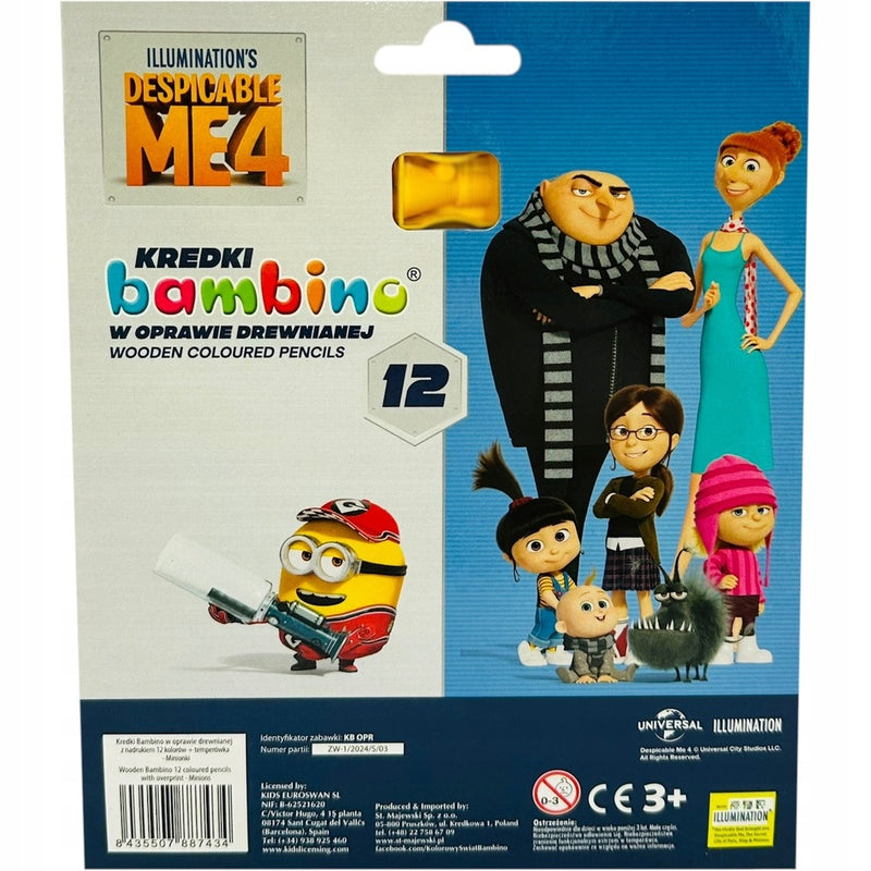 KREDKI BAMBINO JUMBO GRUBE W DREWNIANEJ  - widok 2 St. Majewski opakowanie szczegoly