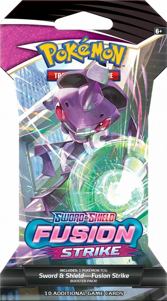 POKEMON TCG FUSION STRIKE BOOSTER PACK 1 - widok 4 opakowania szczegoly zabawka kolekcja