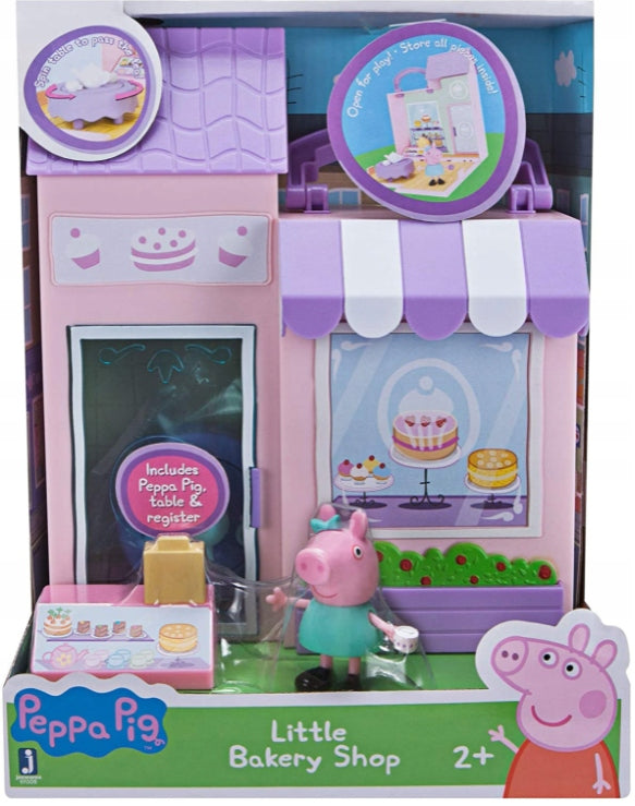 Zabawka ŚWINKA PEPPA PIG ZESTAW DOMEK CUKIERNIA PIEKARNIA - kolekcjonerska premium zabawki Aseo dla dzieci