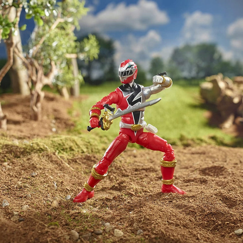 POWER RANGERS DINO FURY RED CZERWONY RAN - widok 8 opakowania szczegoly zabawka kolekcja