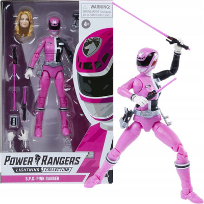 Zabawka POWER RANGERS LIGHTNING SPD RÓŻOWY PINK RANGER - kolekcjonerska premium zabawki Aseo dla dzieci
