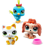 LITTLEST PET SHOP LPS SERIA 1 PET TRIO Z - widok 3 TM Toys opakowanie szczegoly collectible