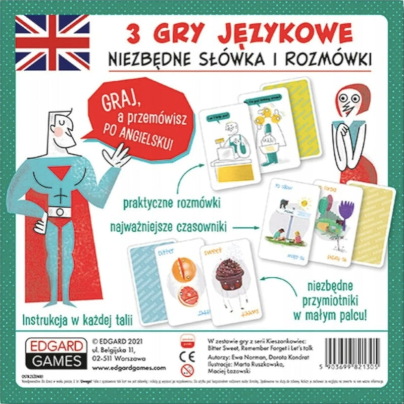 KIESZONKOWIEC ANGIELSKI NA 6+ GRA EDUKAC - widok 2 opakowania szczegoly zabawka kolekcja