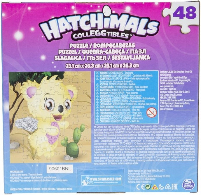 HATCHIMALS GRA KARCIANA + PUZZLE + CHIŃC - widok 3 opakowania szczegoly zabawka kolekcja