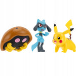 POKEMON BATTLE FIGURE 6-PAK PIKACHU KABU - widok 4 opakowania szczegoly zabawka kolekcja