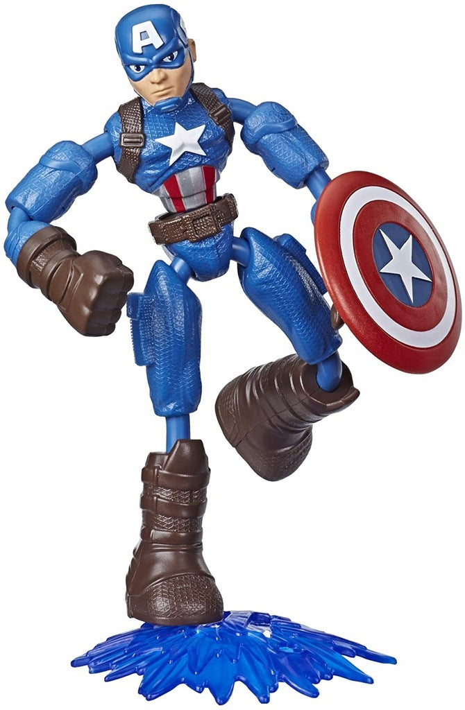 MARVEL AVENGERS BEND FLEX  KAPITAN AMERY - widok 2 opakowania szczegoly zabawka kolekcja