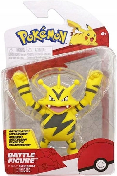 Zabawka POKEMON ORYGINALNA  JAZWARES ELECTABUZZ - kolekcjonerska premium zabawki Aseo dla dzieci
