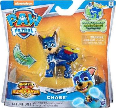 Zabawka PSI PATROL MIGHTY PUPS SUPER PAWS  CHASE - kolekcjonerska premium zabawki Aseo dla dzieci