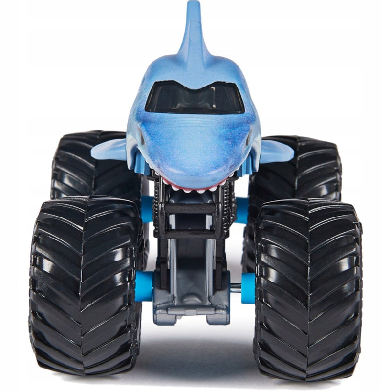 MONSTER JAM TRUCK AUTO TERENOWE SPIN MAS - widok 4 opakowania szczegoly zabawka kolekcja