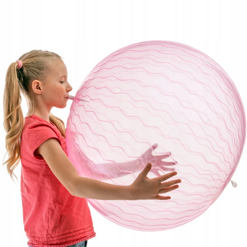 MEGA BAŃKA GEOMETRIC JUMBO BALL LIMONKOW - widok 5 opakowania szczegoly zabawka kolekcja