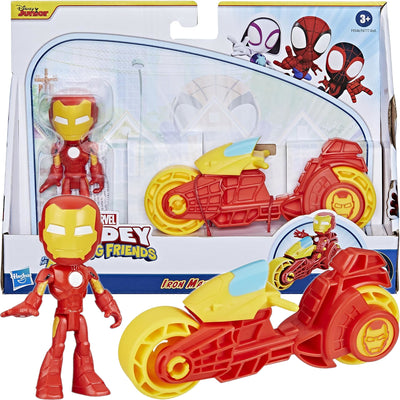 Spidey i Super Kumple Marvel Hasbro Motocykl + Ruchoma Figurka Iron Man