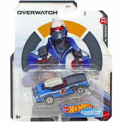 Zabawka HOT WHEELS OVERWATCH CHARACTER CARS SOLDIER 76 ŻOŁ - kolekcjonerska premium zabawki Aseo dla dzieci