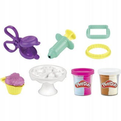 PLAY-DOH KITCHEN CREATIONS ZESTAW SŁODKO - widok 2 opakowania szczegoly zabawka kolekcja