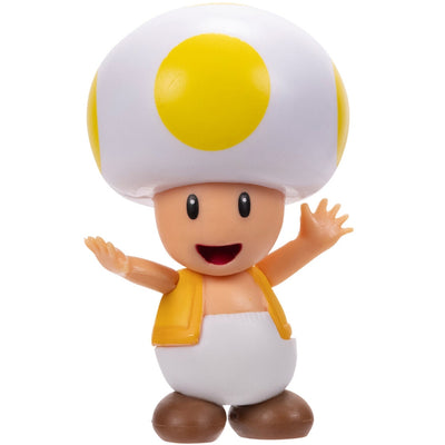 SUPER MARIO JAKKS  ROPUCH YELLOW TOAD 5c - widok 2 opakowania szczegoly zabawka kolekcja
