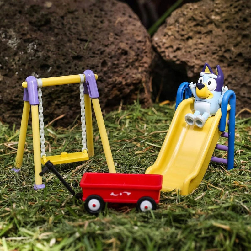 BLUEY MOOSE TOYS ZESTAW BLUEY'S PLAYGROU - widok 7 opakowania szczegoly zabawka kolekcja