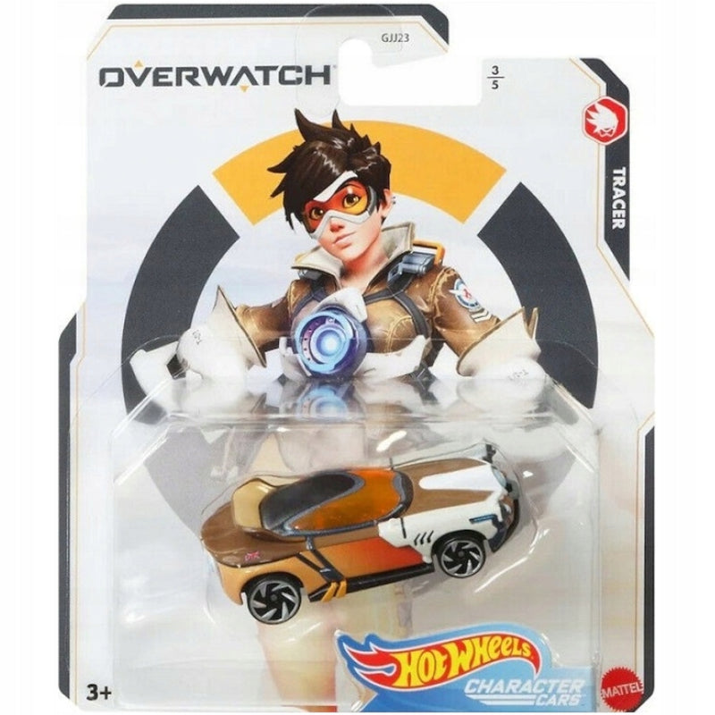 Zabawka HOT WHEELS OVERWATCH CHARACTER CARS TRACER SMUGA G - kolekcjonerska premium zabawki Aseo dla dzieci
