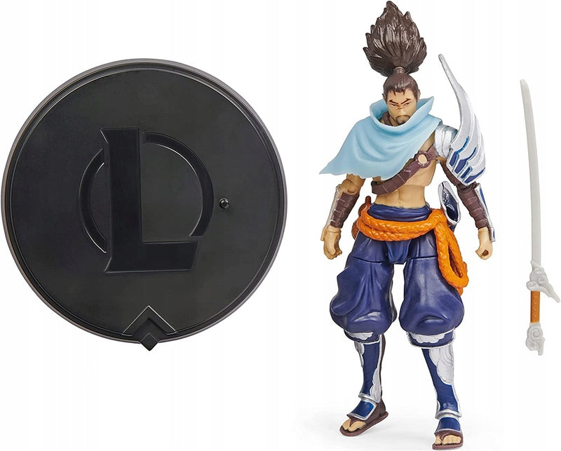 LEAGUE OF LEGENDS RUCHOMA  YASUO RIOT 12 - widok 3 opakowania szczegoly zabawka kolekcja