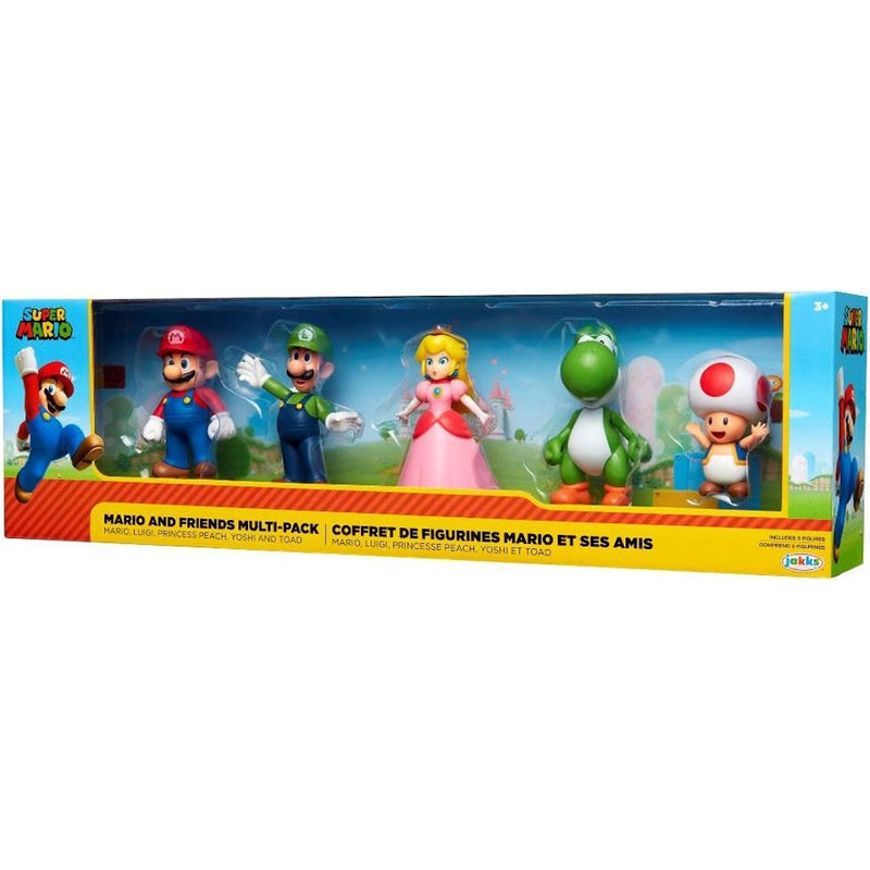 SUPER MARIO 5-PAK ZESTAW FIGUREK LUIGI P - widok 3 JAKKS Pacific opakowanie szczegoly