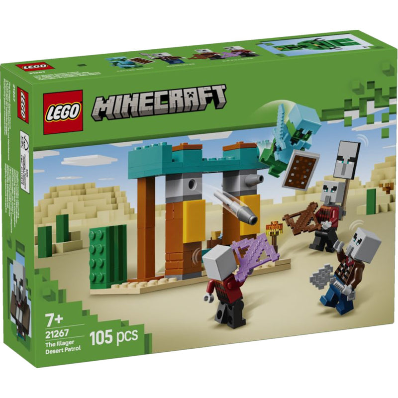 Zabawka LEGO MINECRAFT ZESTAW KLOCKÓW PUSTYNNY PATROL ZŁOS - kolekcjonerska LEGO premium dla dzieci