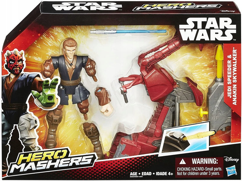 STAR WARS HERO MASHERS JEDI ANAKIN SKYWA - widok 2 opakowania szczegoly zabawka kolekcja