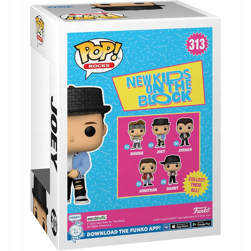 Funko POP Rocks NKOTB Joey 313 - widok z tyłu - New Kids on the Block pop icon retro