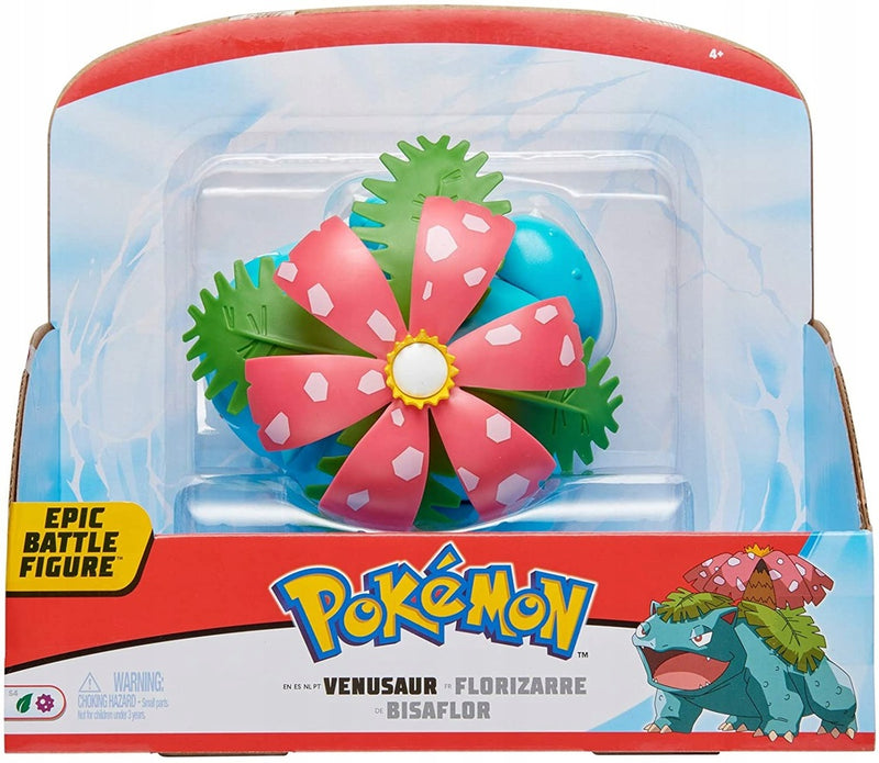 POKEMON EPIC BATTLE DUŻA  VENUSAUR JAZWA - widok 3 opakowania szczegoly zabawka kolekcja