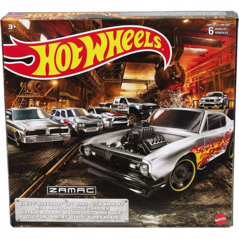 HOT WHEELS ZESTAW SAMOCHODÓW PREMIUM 6-P - widok 2 opakowania szczegoly zabawka kolekcja