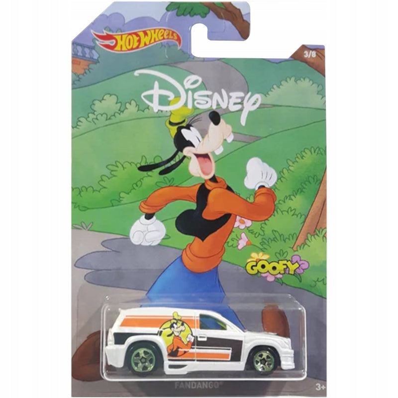 Zabawka HOT WHEELS DISNEY CHARACTER CARS GOOFY FANDANGO 3/ - kolekcjonerska premium zabawki Aseo dla dzieci