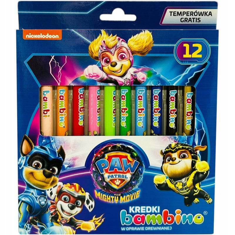 Zabawka KREDKI BAMBINO JUMBO W DREWNIANEJ OPRAWIE Z NADRUK - kolekcjonerska St. Majewski premium dla dzieci