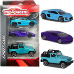 Zabawka MAJORETTE ZESTAW 3-PAK AUDI LAMBORGHINI JEEP 1:64 - kolekcjonerska premium zabawki Aseo dla dzieci