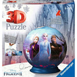 Zabawka KULA FROZEN KRAINA LODU ZE WZOREM PUZZLE 3D RAVENS - kolekcjonerska premium zabawki Aseo dla dzieci